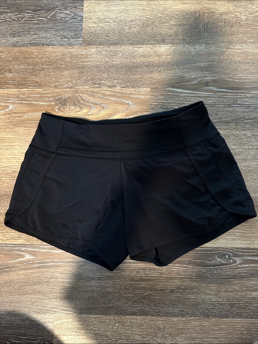 lululemon athletica Black Athletic Running Shorts